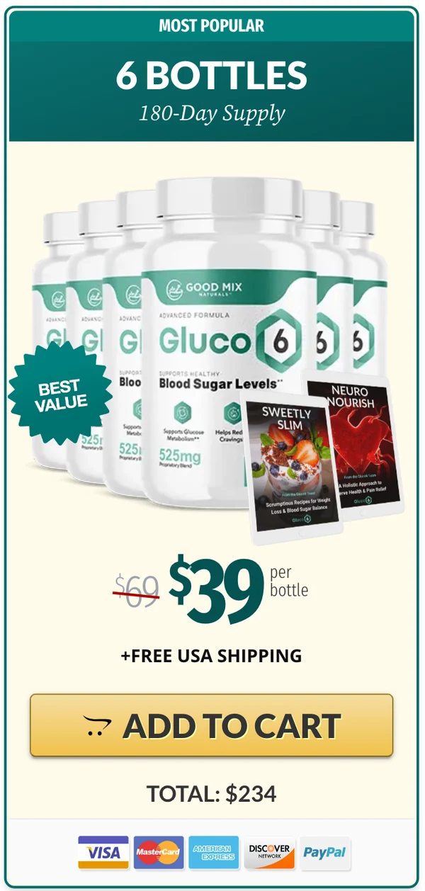 Gluco6 6 bottles